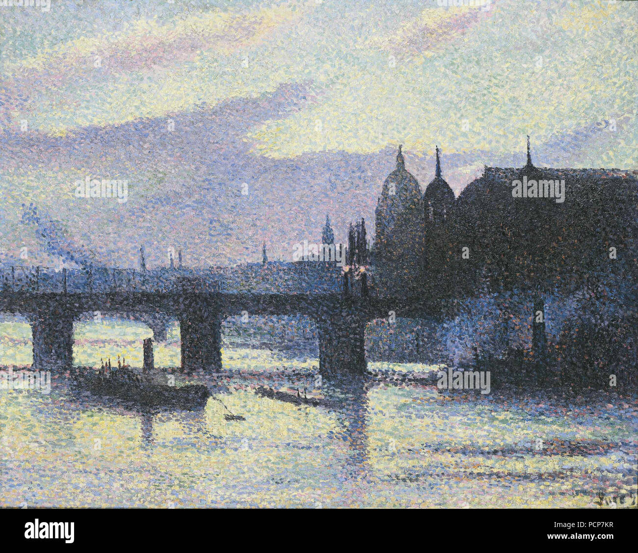 Blick auf die London (Cannon Street), 1893. Stockfoto