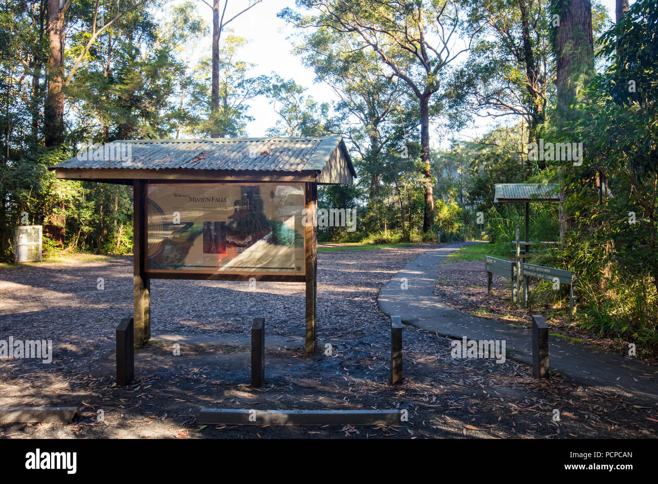 Die ikonischen Minyon fällt auf die Buße Creek in den nördlichen Flüsse Region von New South Wales. Australien Stockfoto