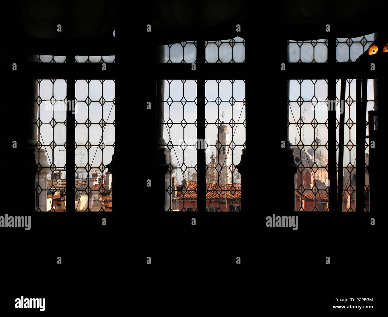 Blick auf Venedig von der Dogenpalast (Palazzo Ducale), Italien Stockfoto