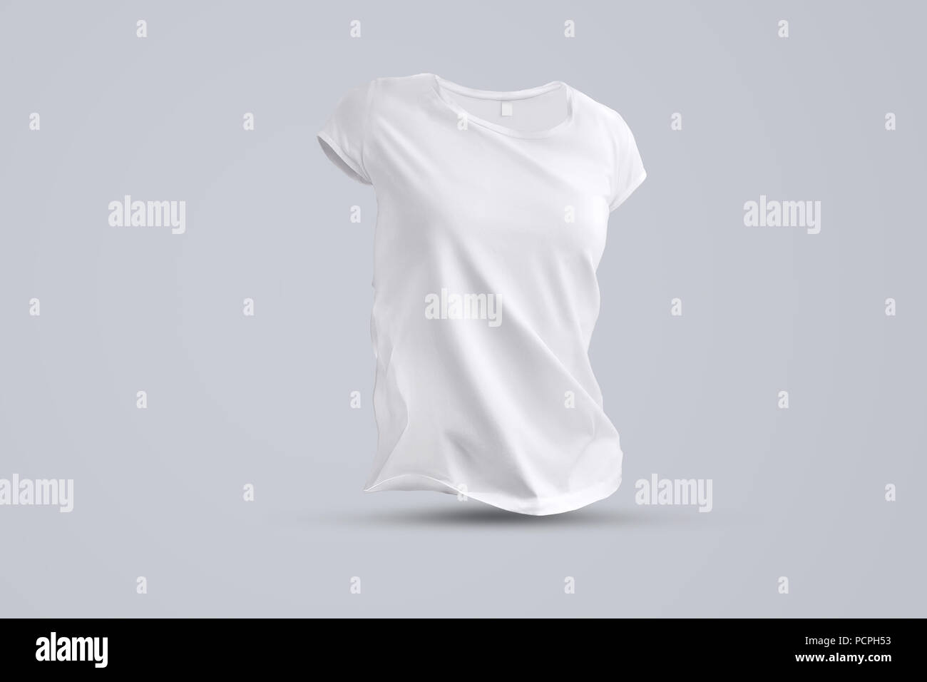 Blank Women T Shirt Template Isolated Stockfotos und -bilder Pertaining To Blank T Shirt Order Form Template