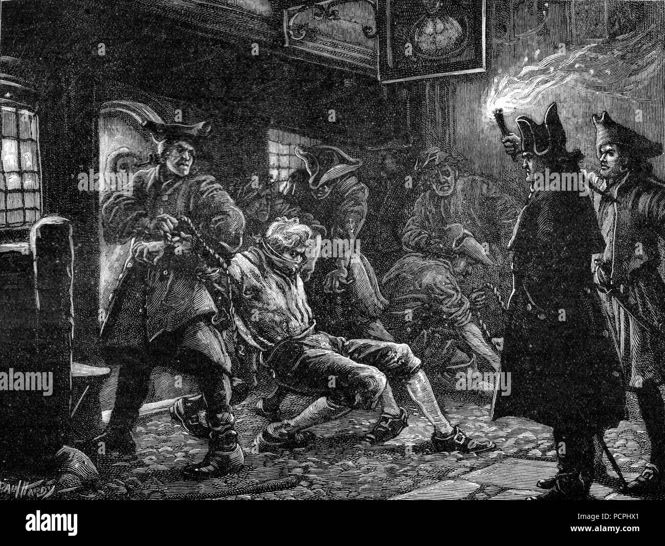 Es war bei der Arbeit; Amerikanischen Unabhängigkeitskrieg; Illustration von cassell Geschichte Englands, King's Edition Teil 33 Stockfoto