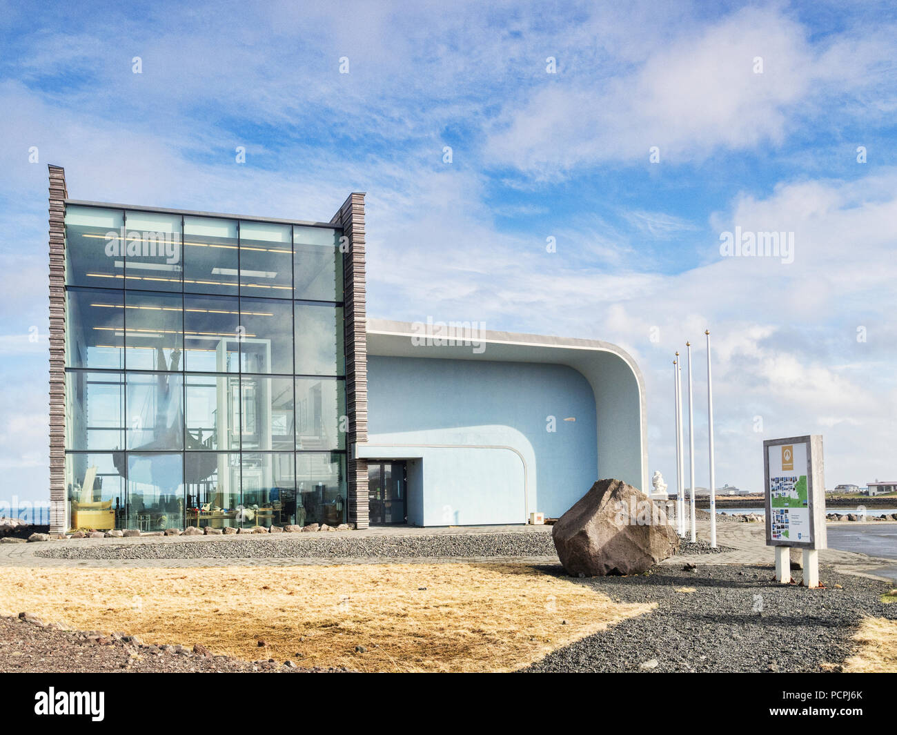 18. April 2018: Keflavik, Island - die Welt der Wikinger Museum. Stockfoto