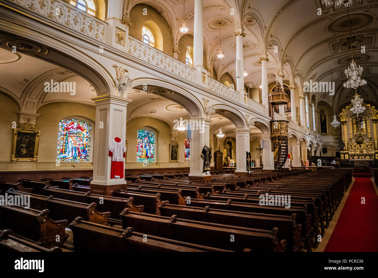 Unsere Liebe Frau vom Sieg Kirche in Quebec Kanada Stockfoto