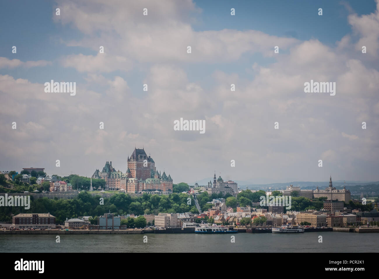 Skyline von Québec (Stadt) Stockfoto