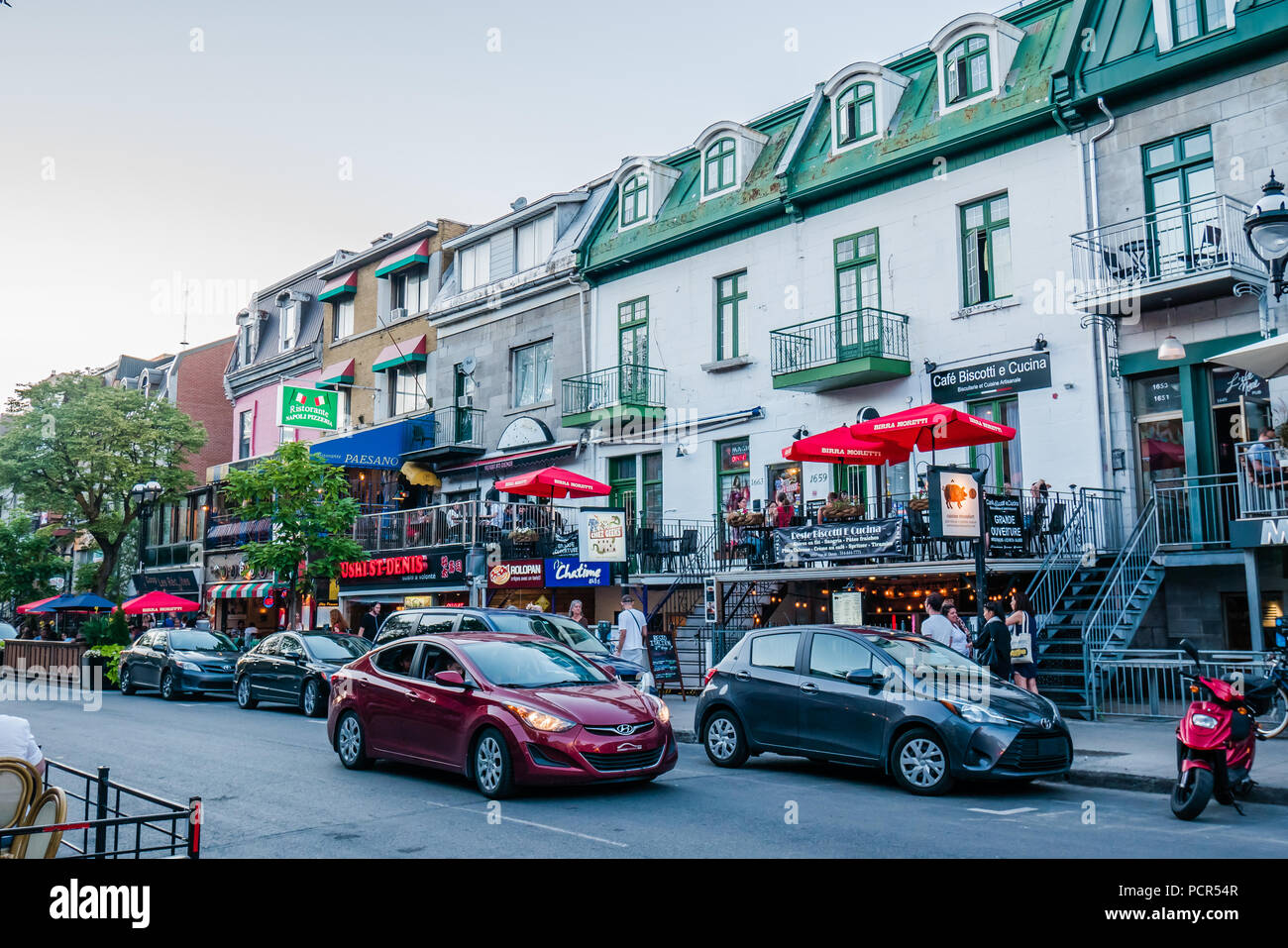 Montreal Quartier Latin Stockfoto