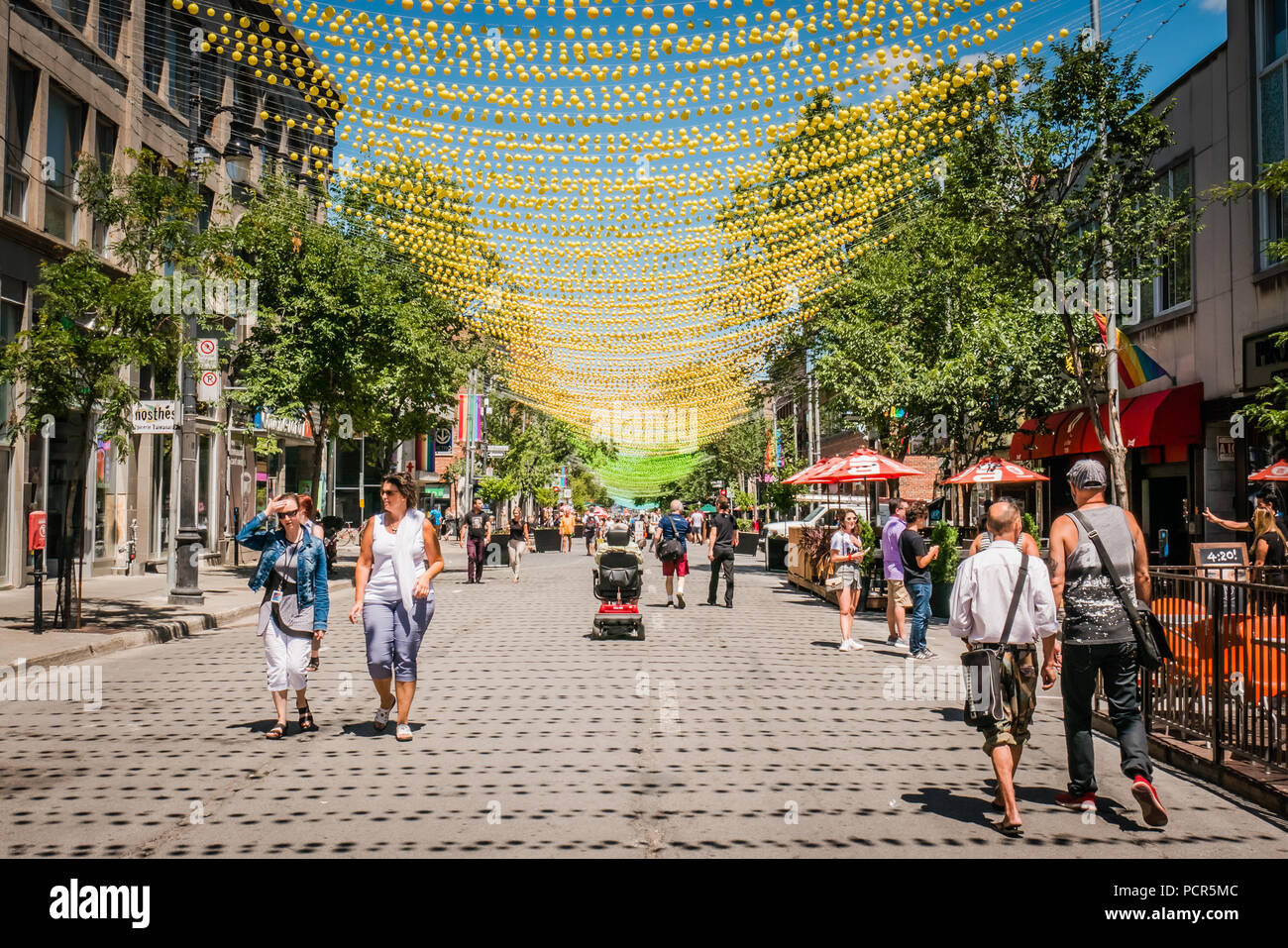 Montreal Gay Village Stockfoto