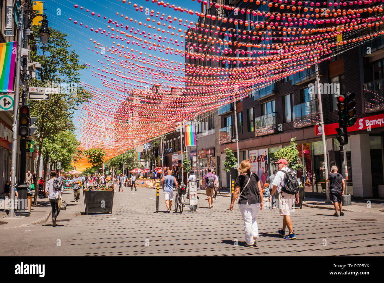 Montreal Gay Village Stockfoto