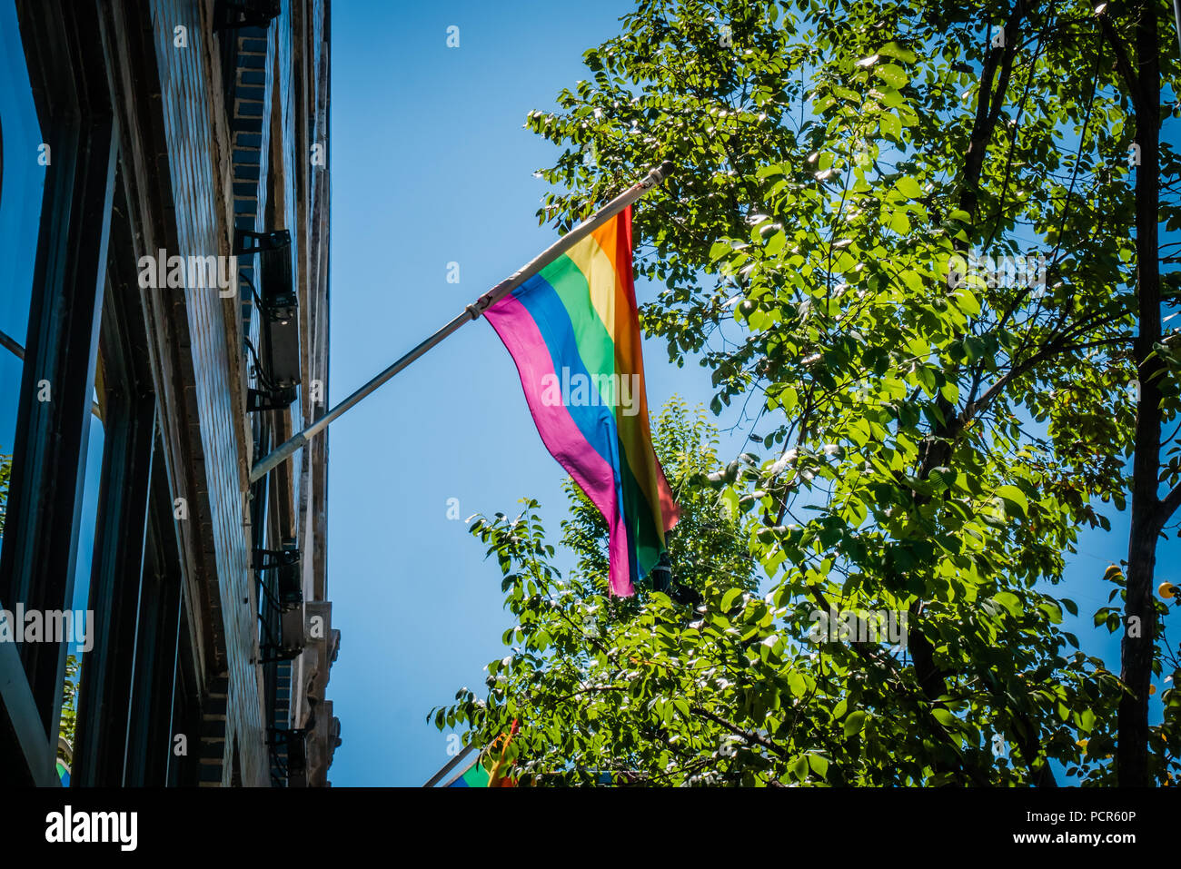 Bunte stolz Flagge Stockfoto