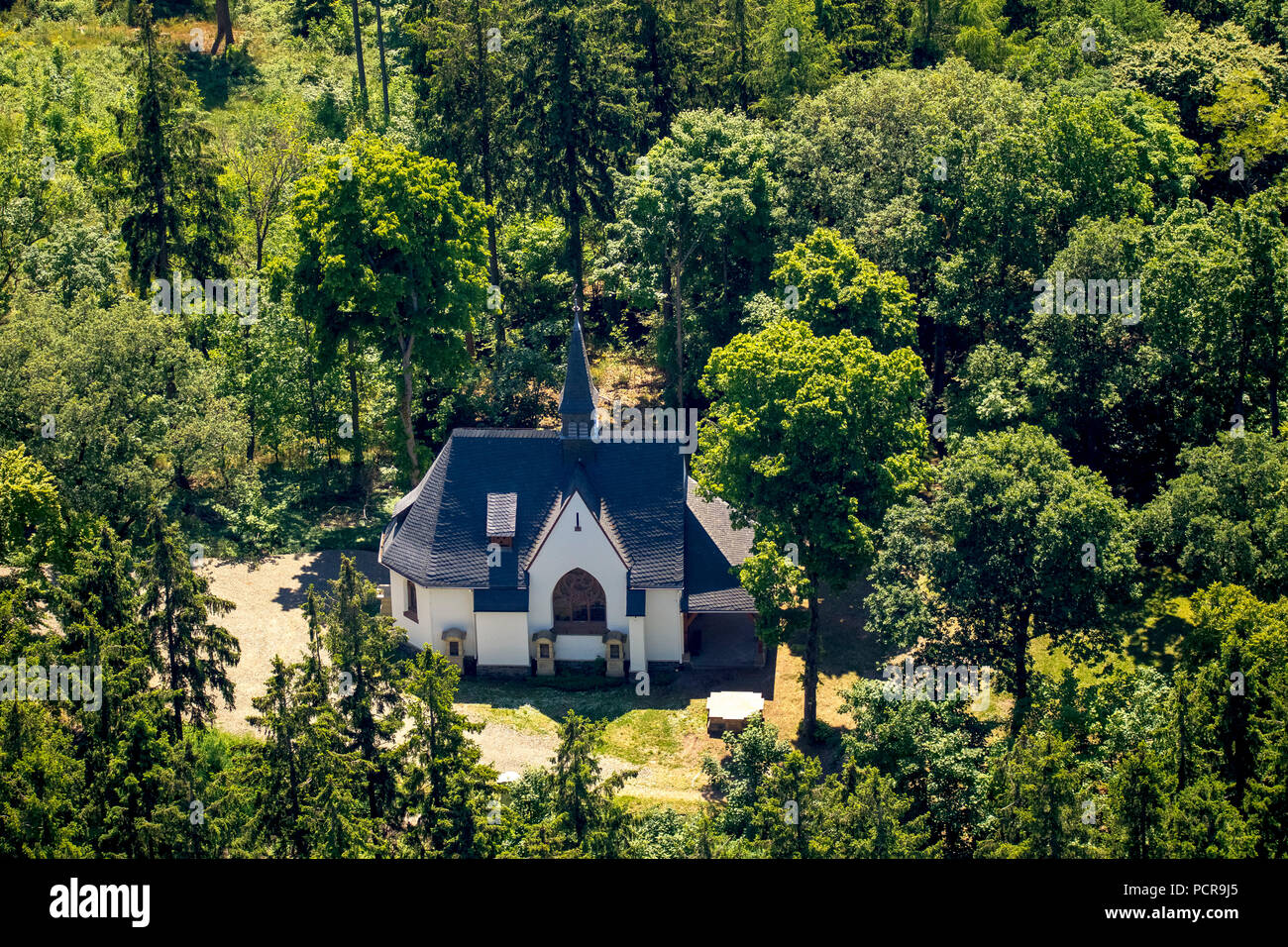 Mit dem Kahlen, Wald Kapelle, die Kapelle im Wald, Kahlenkapelle, Medebach, Hochsauerland, Nordrhein-Westfalen, Deutschland Stockfoto