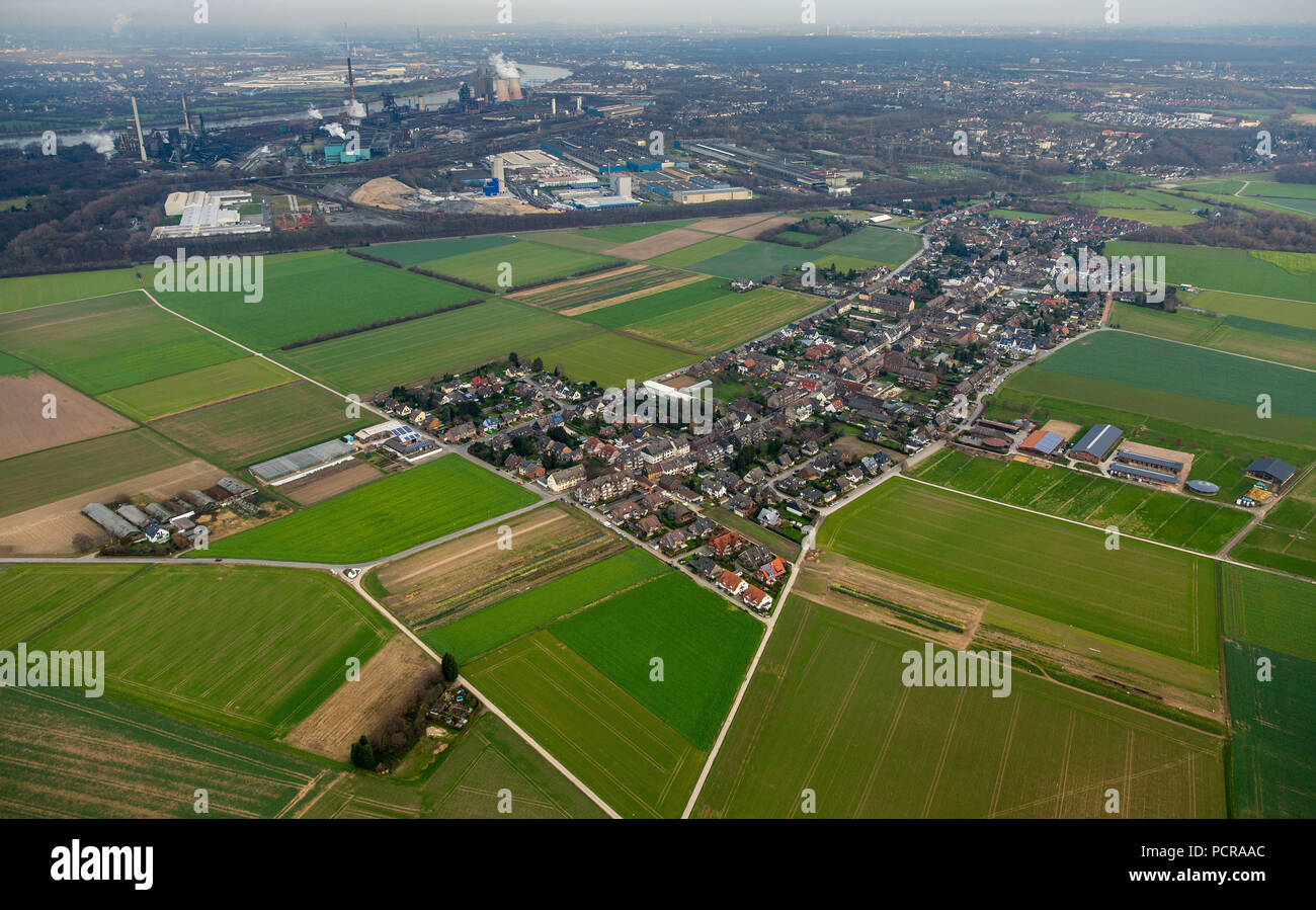 Duisburg-Serm, Stadtteil im Süden der Stadt Duisburg, Duisburg, Ruhrgebiet, Nordrhein-Westfalen, Deutschland Stockfoto