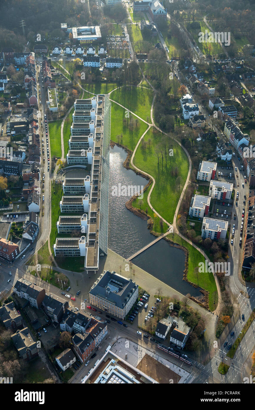 Science Park Rhein-Elbe, ein Projekt der Internationalen Bauausstellung Emscher Park, Solaranlage, Photovoltaikanlage, Gelsenkirchen, Gelsenkirchen-Ückendorf, Gelsenkirchen, Ruhrgebiet, Nordrhein-Westfalen, Deutschland Stockfoto