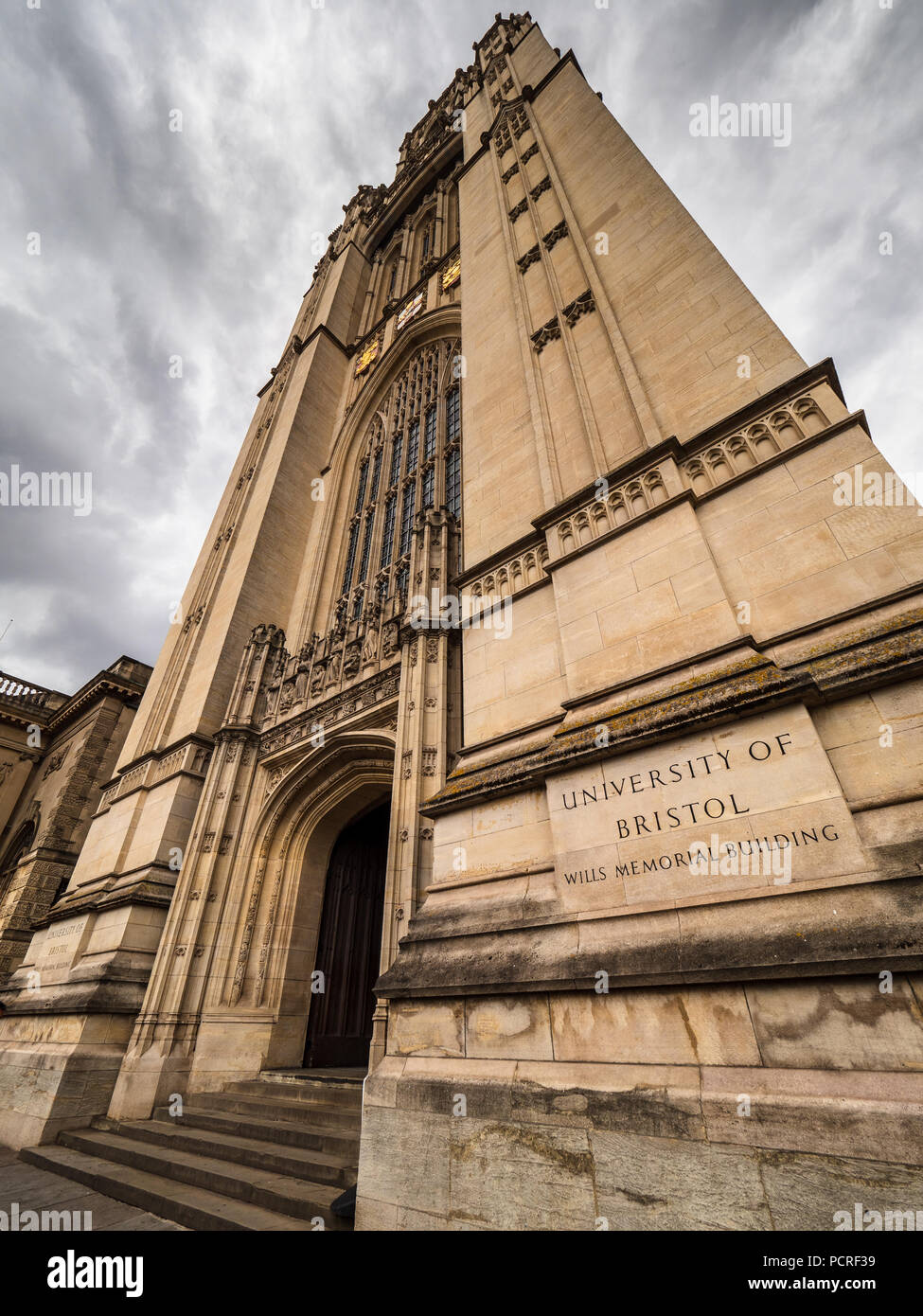 Wills Memorial Building aka Wills Turm einem neo-gotischen Gebäude zwischen 1915 und 1925 erbaut, Architekt Sir George Oatley, Teil der Bristol Universität Stockfoto