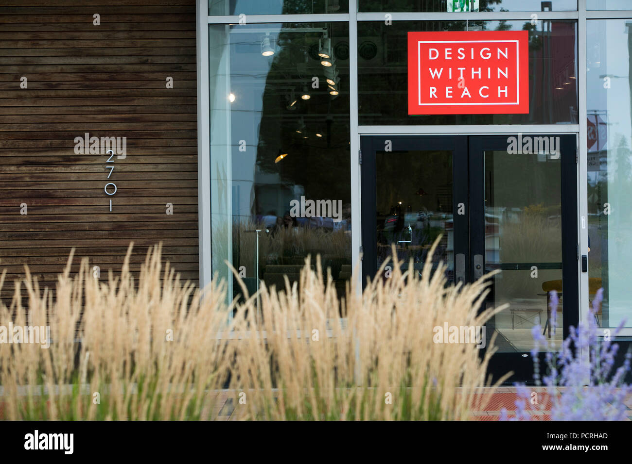 Ein logo Zeichen außerhalb eines Design innerhalb der Reichweite Store in Denver, Colorado, am 23. Juli 2018. Stockfoto