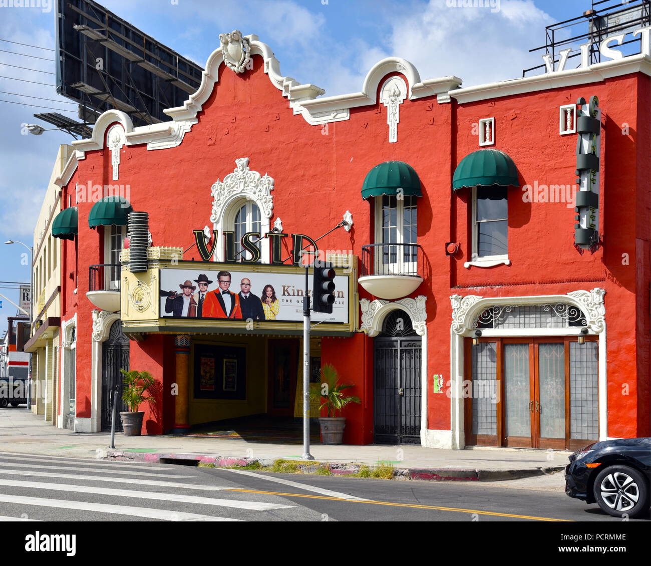 Die historische Vista Theater in Los Angeles, der Standort des einstigen Babel Film aus dem Jahre 1916 D.W. eingestellt Griffith film Intoleranz Stockfoto