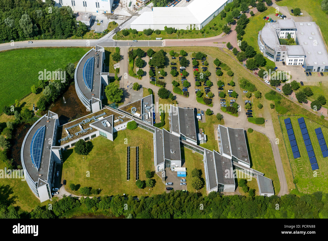 IWG Innovationszentrum Wiesenbusch Betriebsgesellschaft mbH, Luftaufnahme von Gladbeck Stockfoto