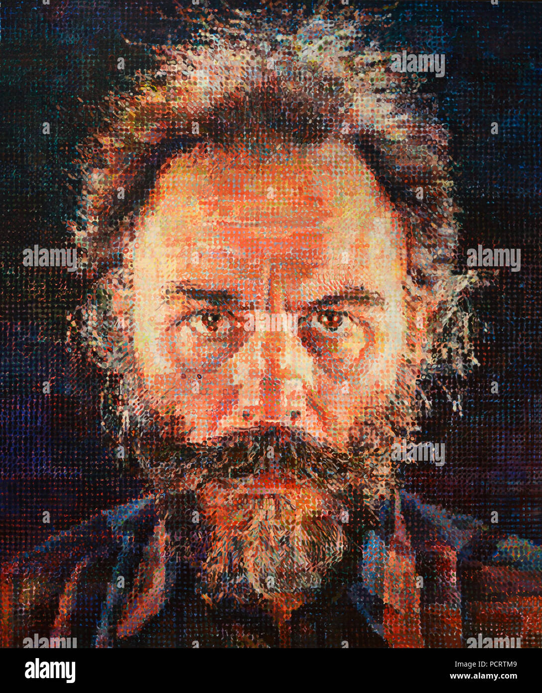 Lucas ich von Chuck Close, 1987 Stockfoto