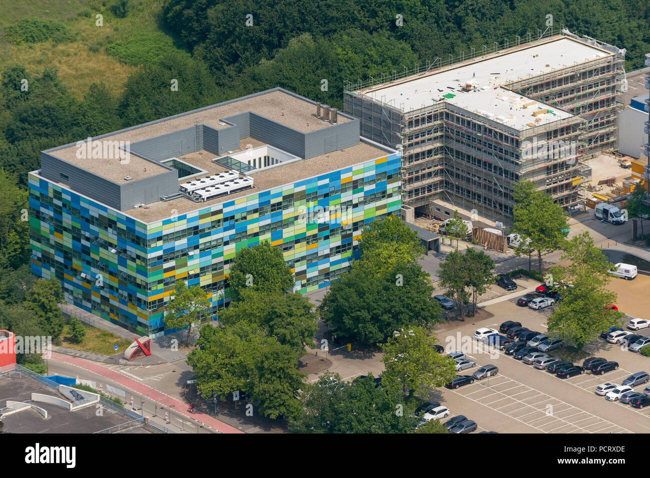 Biomedical Center, Ruhr-Universität Bochum RUB, Luftaufnahme von Bochum Stockfoto