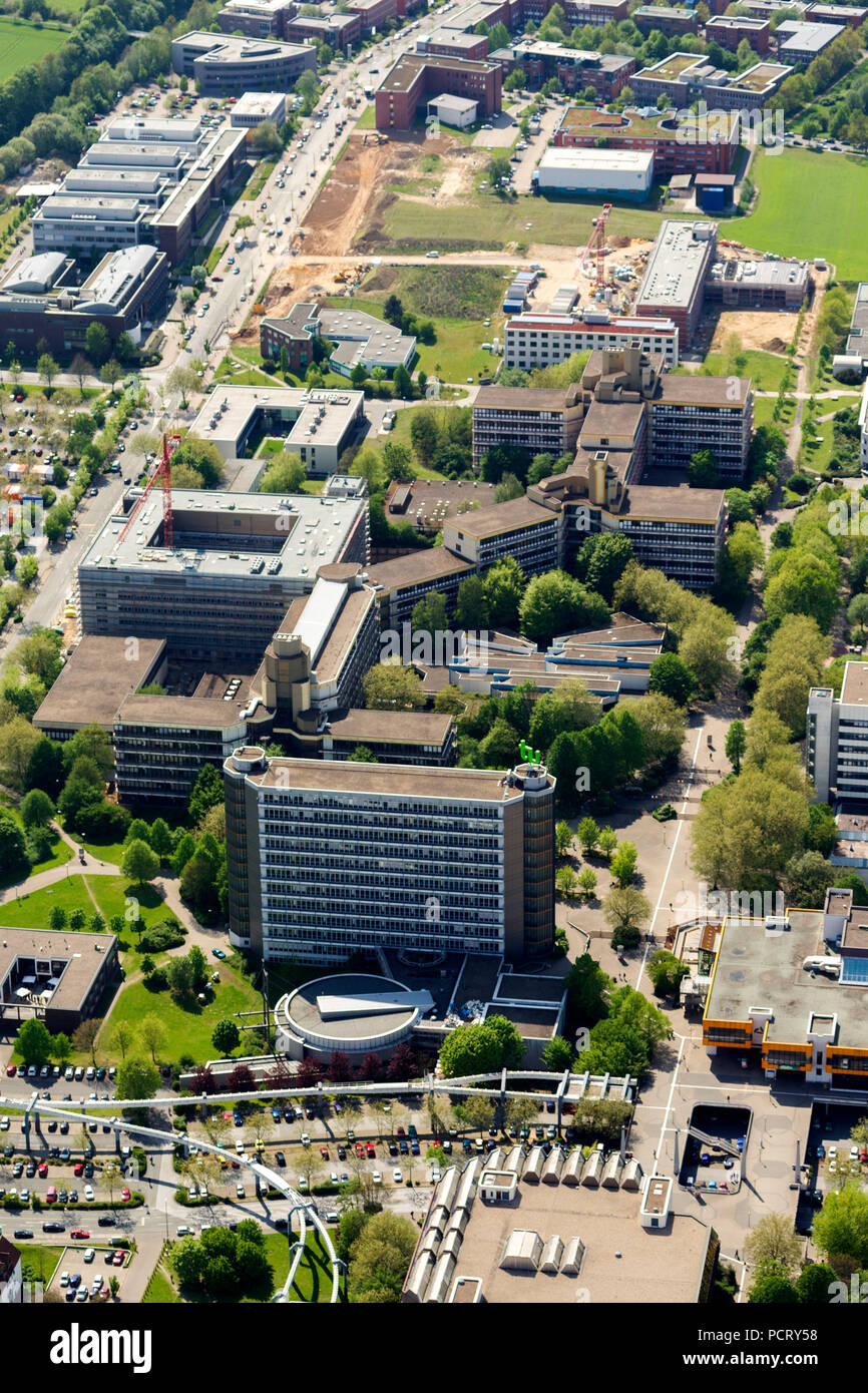 Luftaufnahme, Dortmund Technology Park, Universität Dortmund, Dortmund, Ruhrgebiet, Nordrhein-Westfalen, Deutschland, Europa Stockfoto