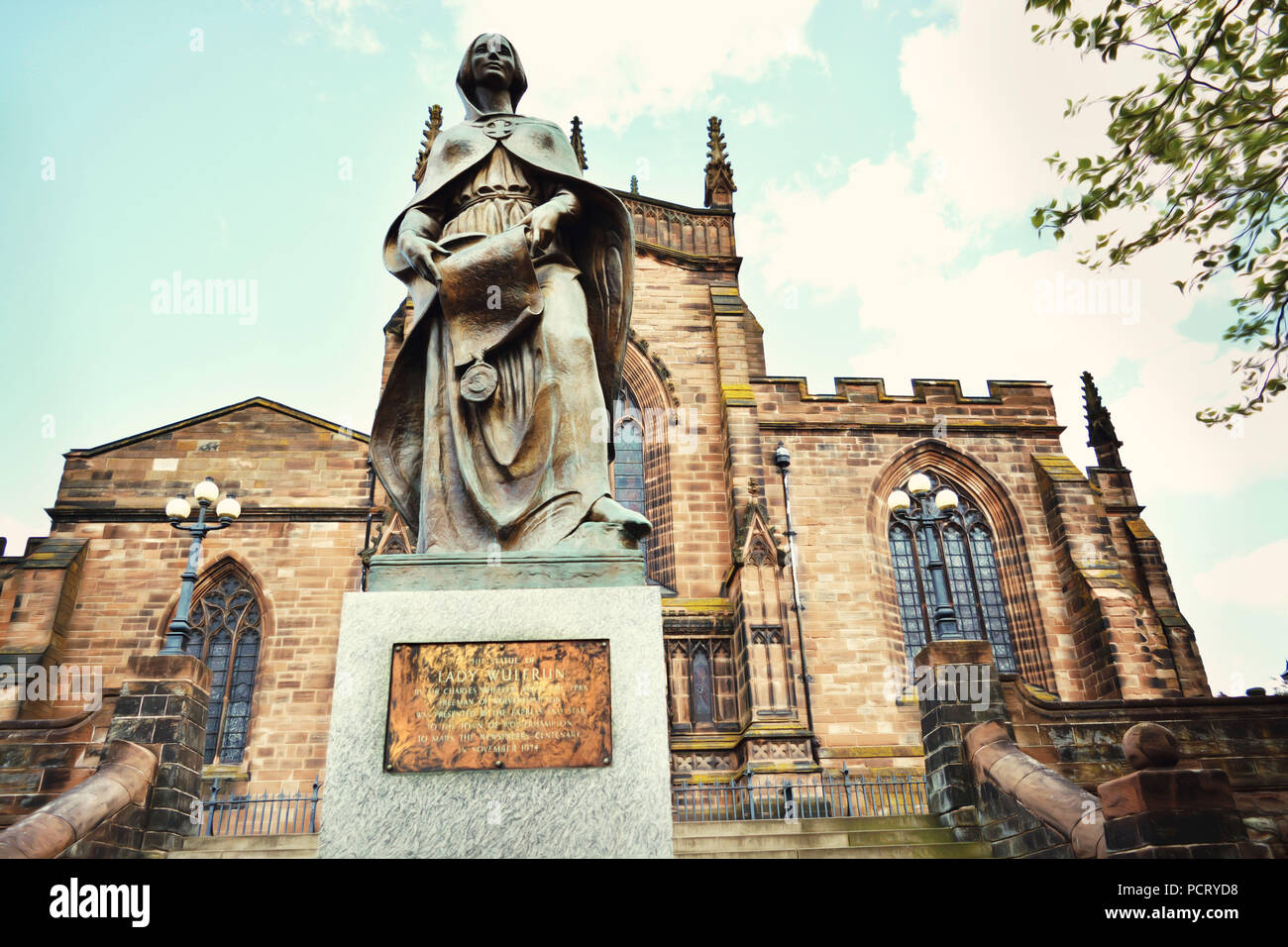 St. Peter Stiftskirche in Wolverhampton Stockfoto