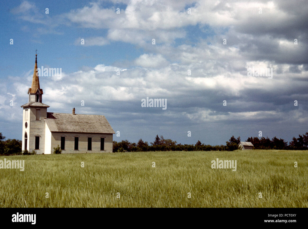 Kirche in der Nähe von Junction City, Kansas ca 1942-1943 Stockfoto