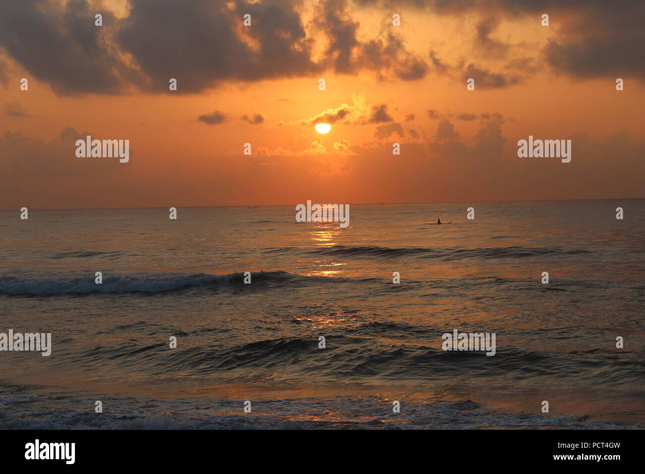 Red Sun Rise Stockfoto