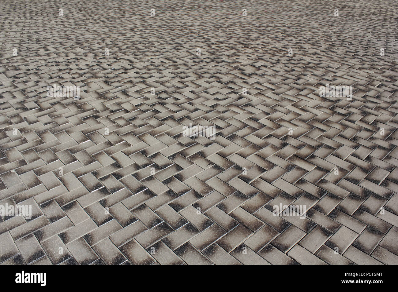 Eine braune aus Kacheln auf einem Gehsteig Foto Stockfoto