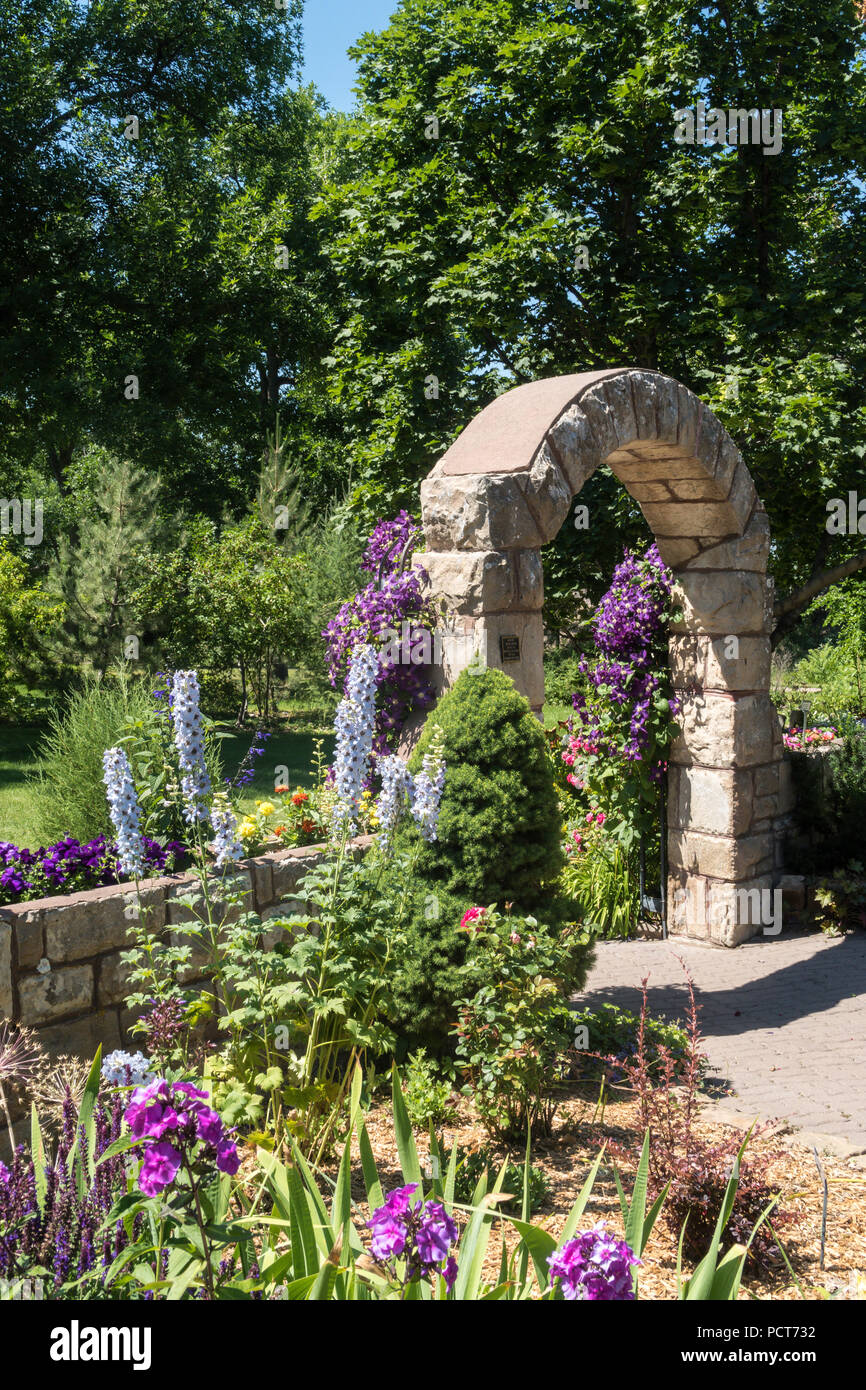 Gibson Park ist ein öffentlicher Garten in Great Falls, Montana, USA Stockfoto