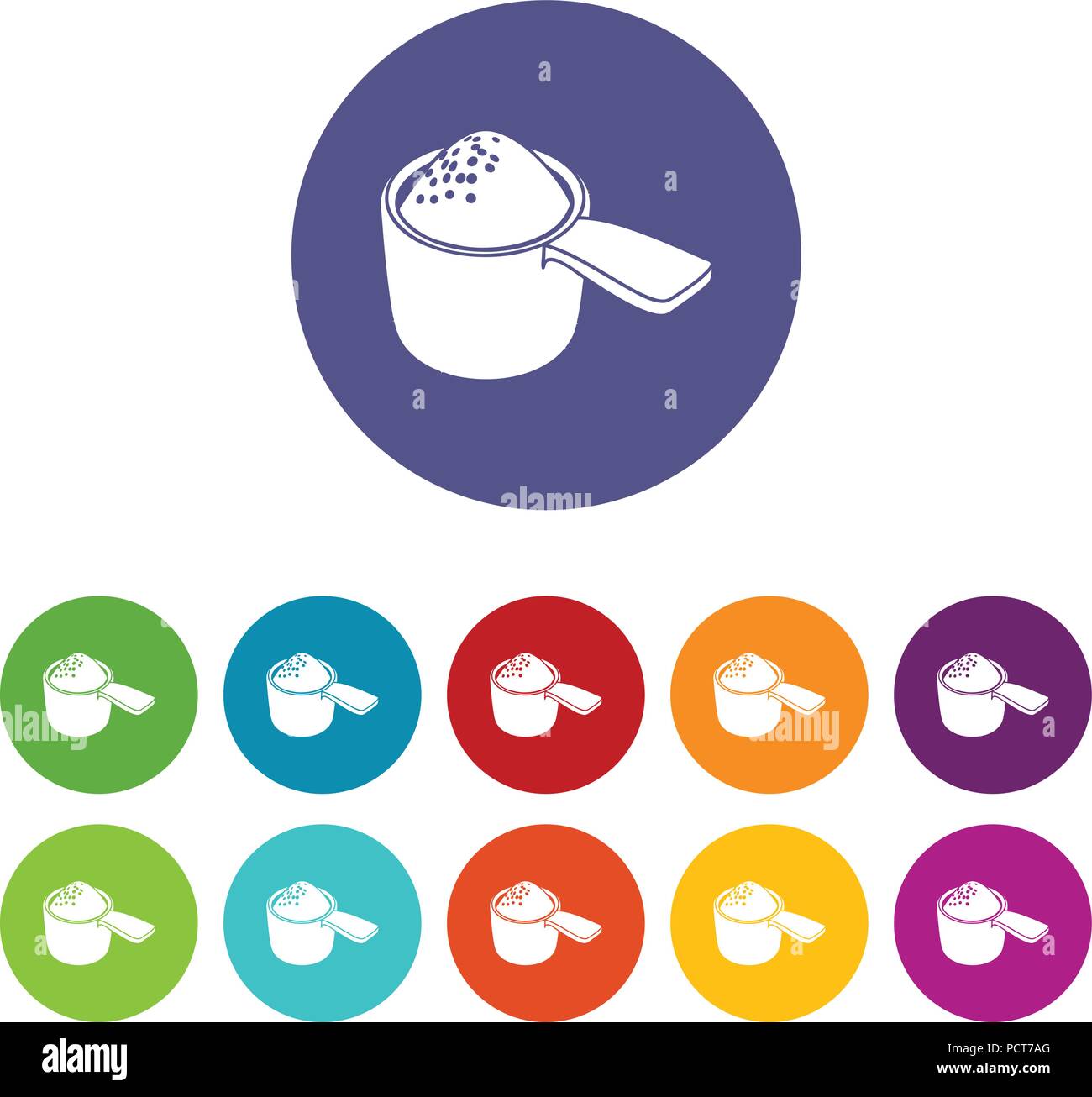 Waschmittel Dosis Icons Set Vector Farbe Stock Vektor