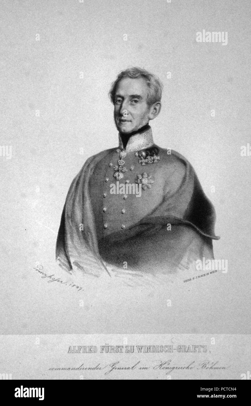 Alfred Windisch-Graetz Litho 02. Stockfoto