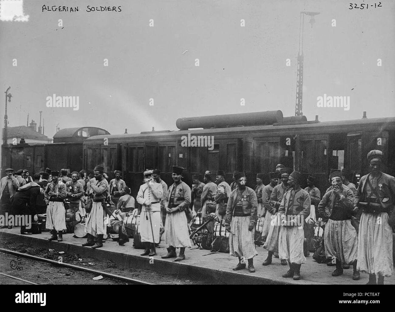 Algerischen Soldaten. Stockfoto