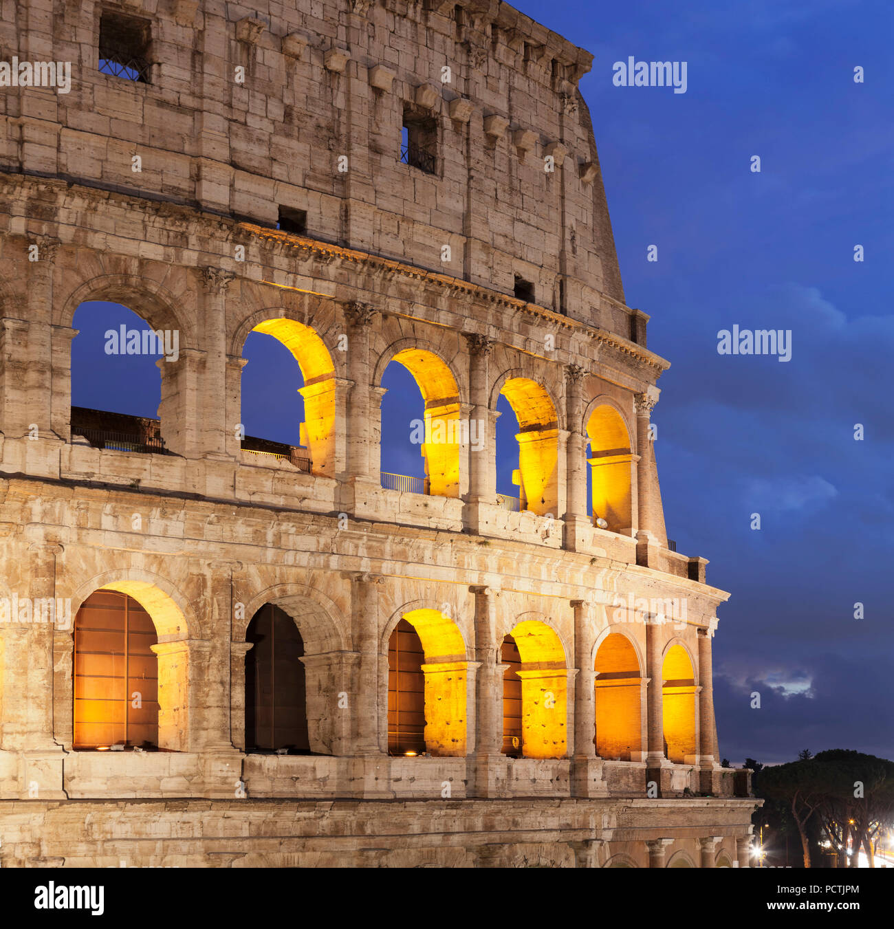 Kolosseum, Colosseo, Weltkulturerbe der UNESCO, Rom, Latium, Italien Stockfoto