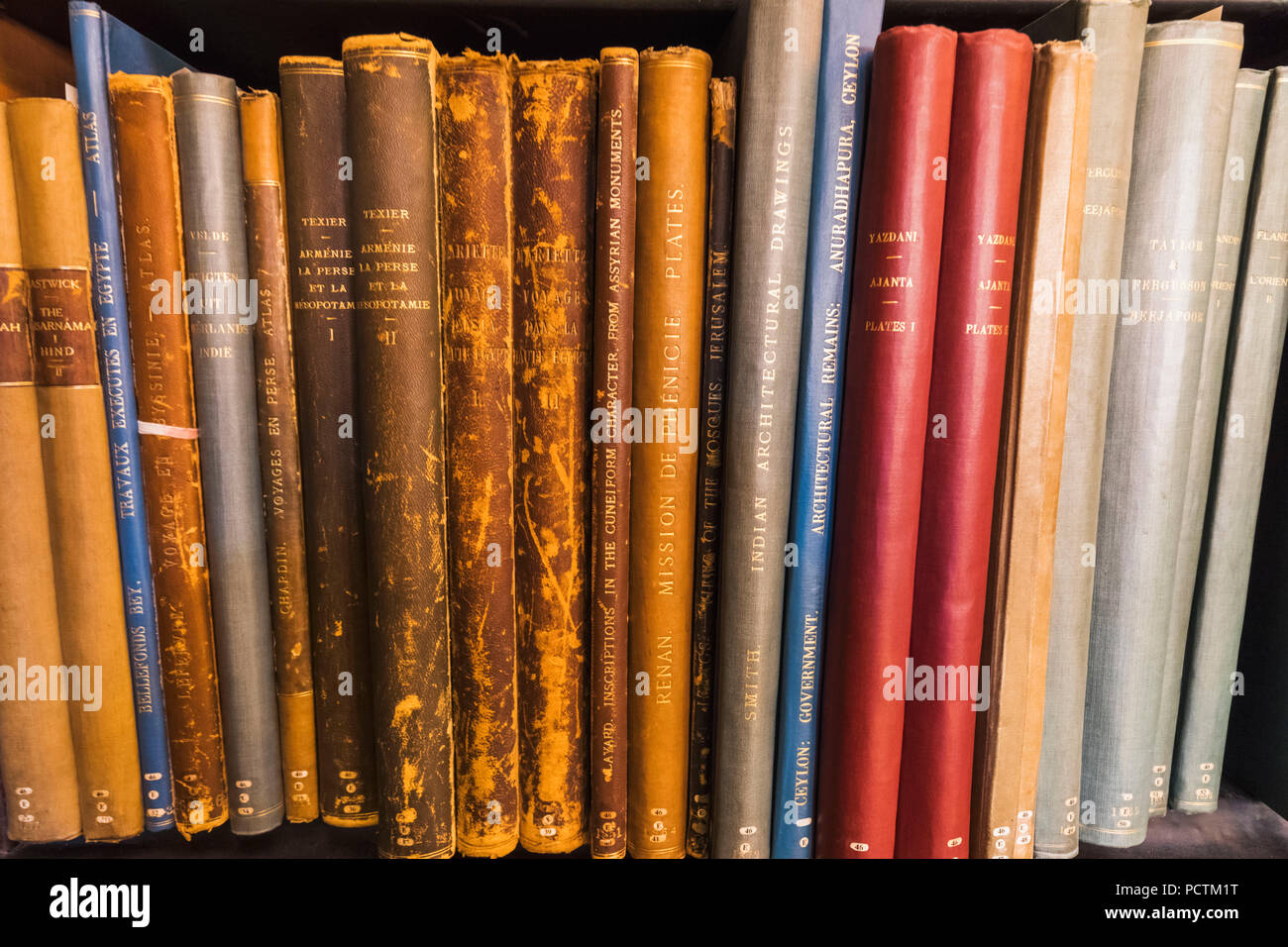 England, London, Historische Kunst Bücher Stockfoto