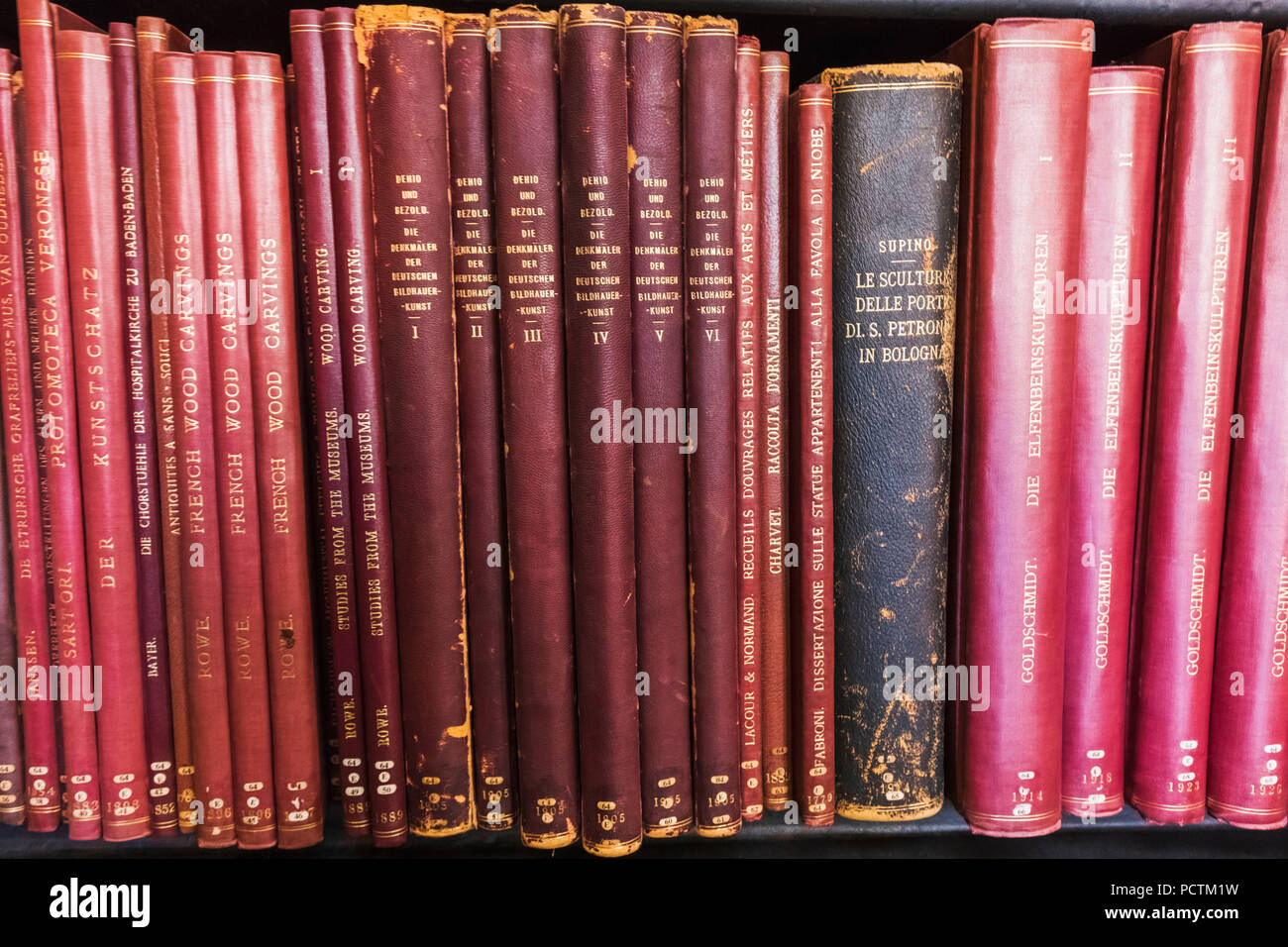 England, London, Historische Kunst Bücher Stockfoto