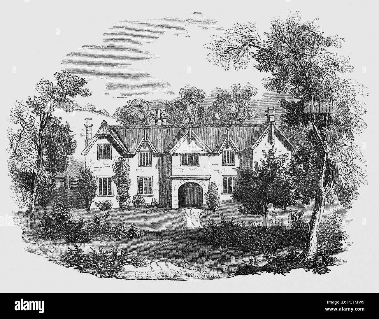 Bauernhof in Hayes Hayes Barton im East Budleigh, Devon, England, der Geburtsort von Sir Walter Raleigh (1554-1618) landete englischer Gentleman, Schriftsteller, Dichter, Soldat, Politiker, Höfling, Spion und Explorer und ein Liebling von Queen Elizabeth I. im Jahre 1585, Raleigh wurde zum Ritter geschlagen und wurde Aufseher des stannaries, das ist Der zinnminen von Cornwall und Devon, Herr Leutnant von Cornwall, und vizeadmiral der beiden Grafschaften. Er saß im Parlament als Abgeordneter für Devonshire in 1585 und 1586. Stockfoto Bauernhof in Hayes Hayes Barton im East Budleigh, Devon, England, der Geburtsort von Sir Walter Raleigh (1554-1618) landete englischer Gentleman, Schriftsteller, Dichter, Soldat, Politiker, Höfling, Spion und Explorer und ein Liebling von Queen Elizabeth I. im Jahre 1585, Raleigh wurde zum Ritter geschlagen und wurde Aufseher des stannaries, das ist Der zinnminen von Cornwall und Devon, Herr Leutnant von Cornwall, und vizeadmiral der beiden Grafschaften. Er saß im Parlament als Abgeordneter für Devonshire in 1585 und 1586. Stockfoto