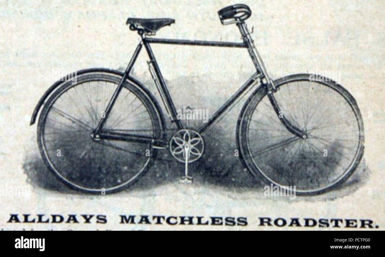 Alldays unvergleichliche Roadster Fahrrad (1904). Stockfoto