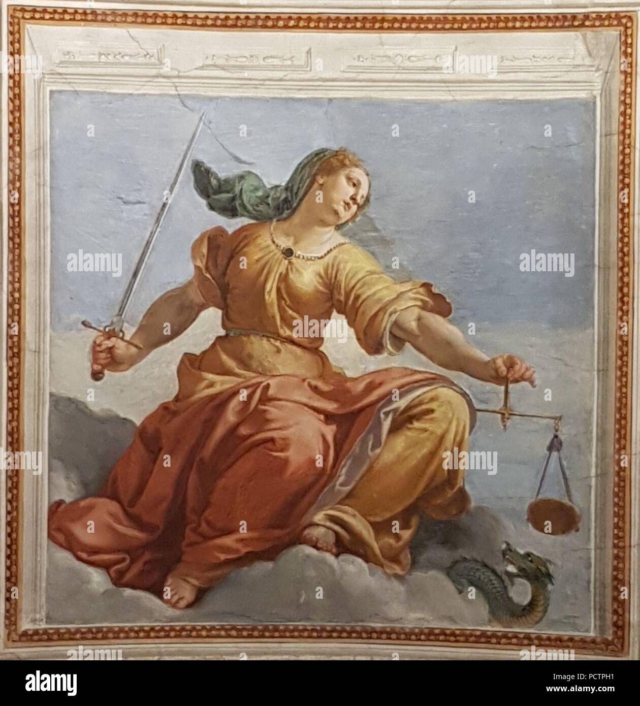 Allegoria della Giustizia - Galleria del Poccetti. Stockfoto