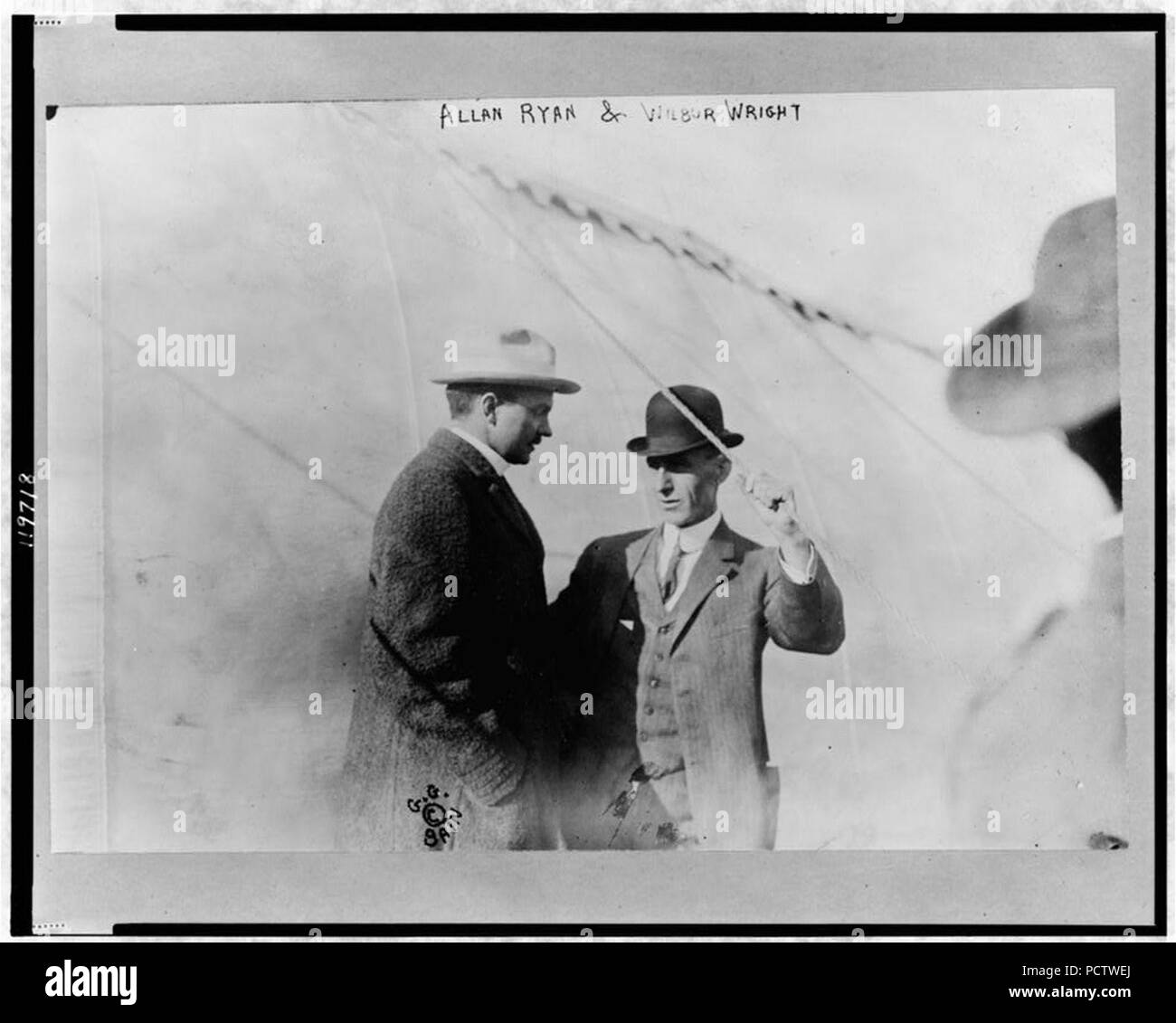 Allan Ryan und Wilbur Wright Stockfoto