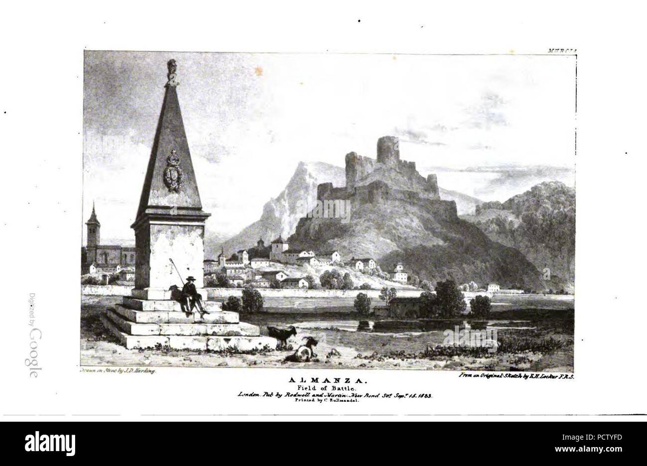 Almansa 1823 Edward Hawke Schließfach. Stockfoto