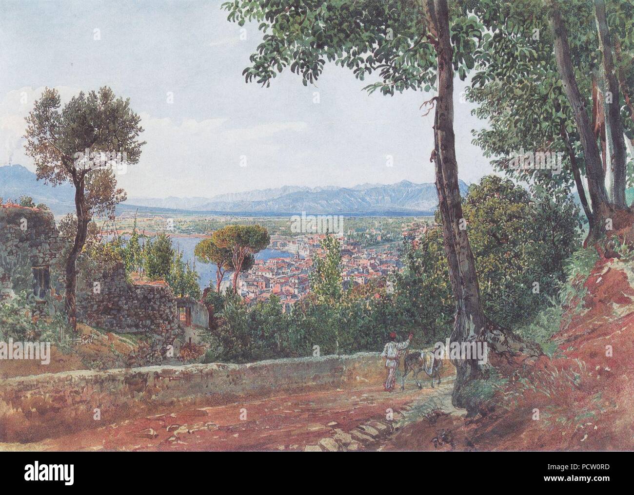 Rudolf von Alt-Castellammare am Golf von Neapel. Stockfoto