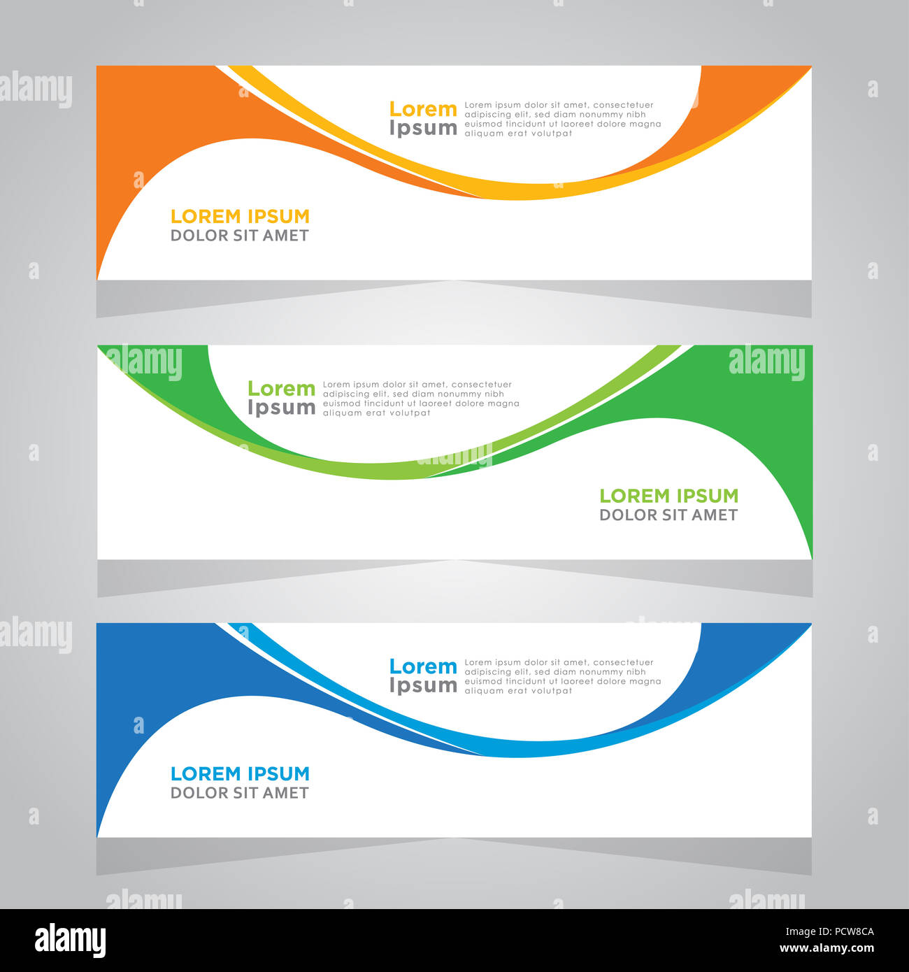 Vektor Abstrakt Design Web Banner Vorlage Web Design Elemente Header Design Abstrakte Geometrische Web Banner Vorlage Auf Grauem Hintergrund Stockfotografie Alamy