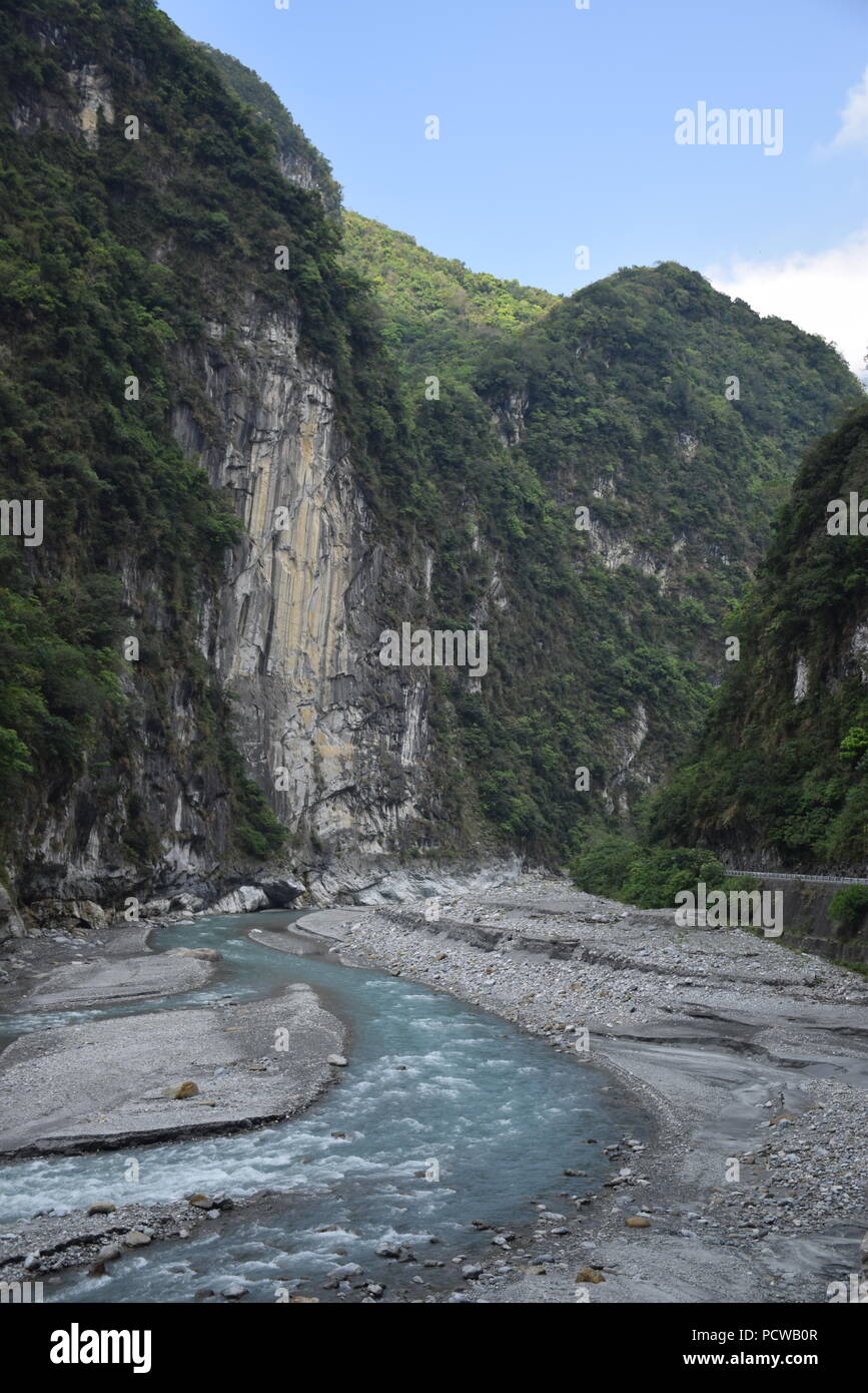 Landschaft im Inneren Taroko Nationalpark in Hualien County, Taiwan Stockfoto