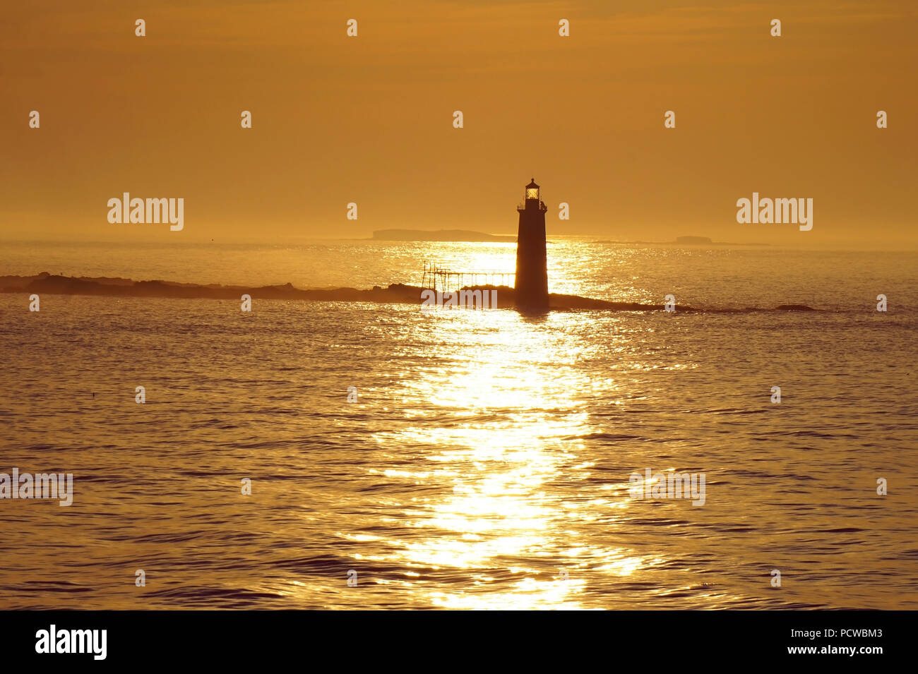 Portland Leuchtturm bei Sonnenaufgang Stockfoto
