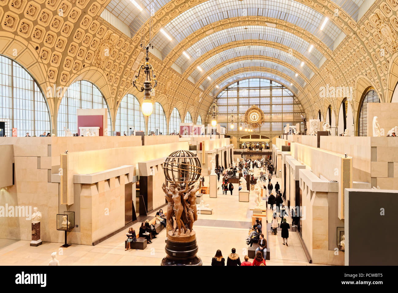 Musee d'Orsay in Paris, Frankreich. Eine erstaunliche Sammlung französischer Kunst aus den impressionistischen und post-impressionistischen Kunst Bewegungen befindet sich hier. Stockfoto