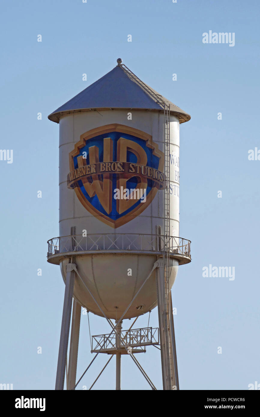 Warner Brothers Studio, Wasserturm Stockfoto
