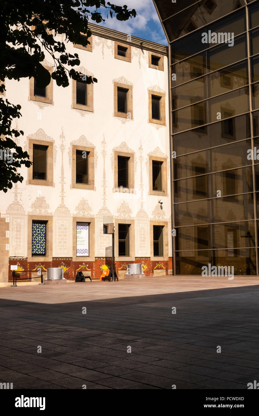 CCCB, Innenhof im Centro de Cultura Contemporania de Barcelona, zeitgenössische Kultur Zentrum, Barcelona, Spanien Stockfoto