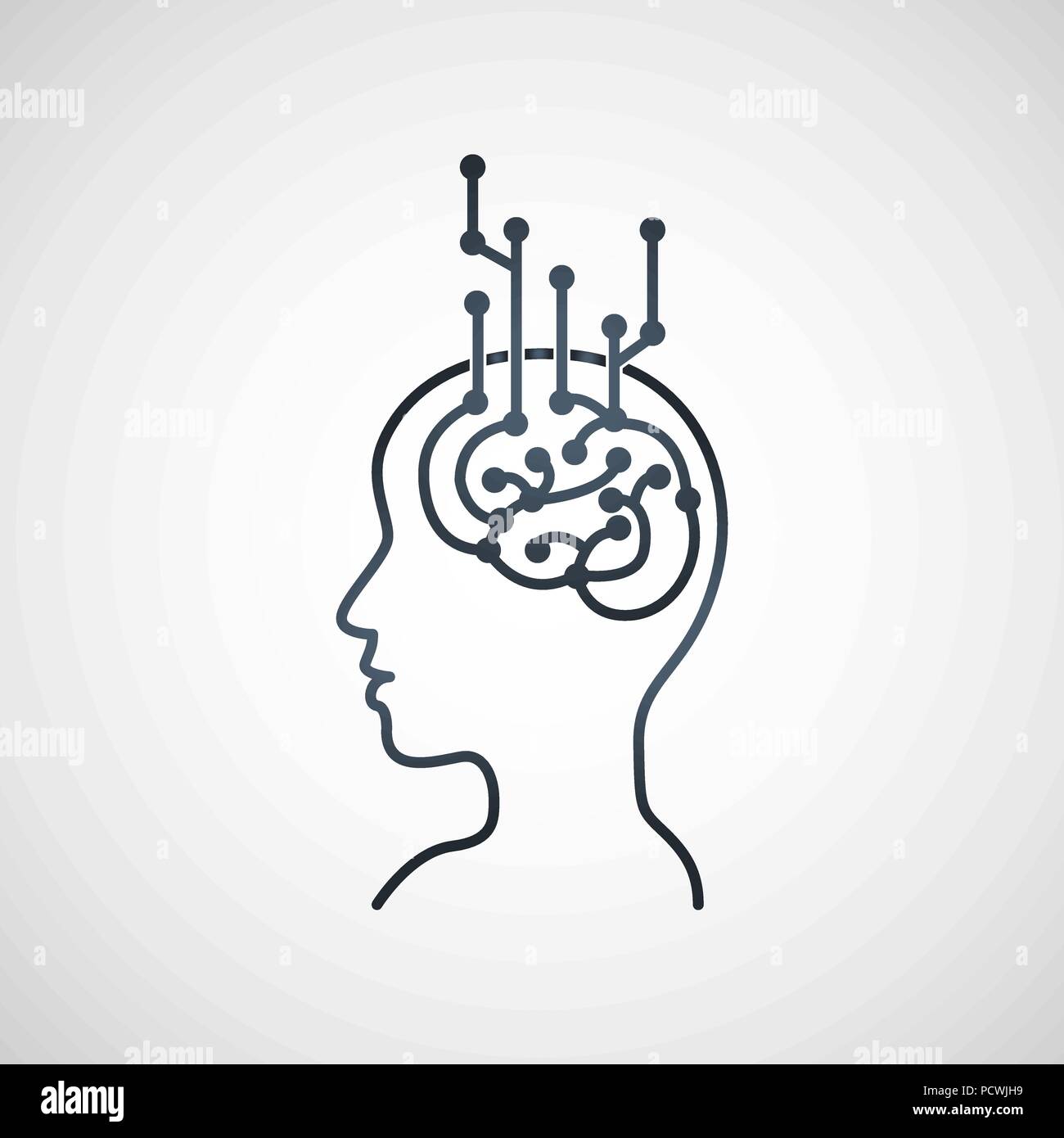 Digitale transformation Vektor logo Illustration Stock Vektor