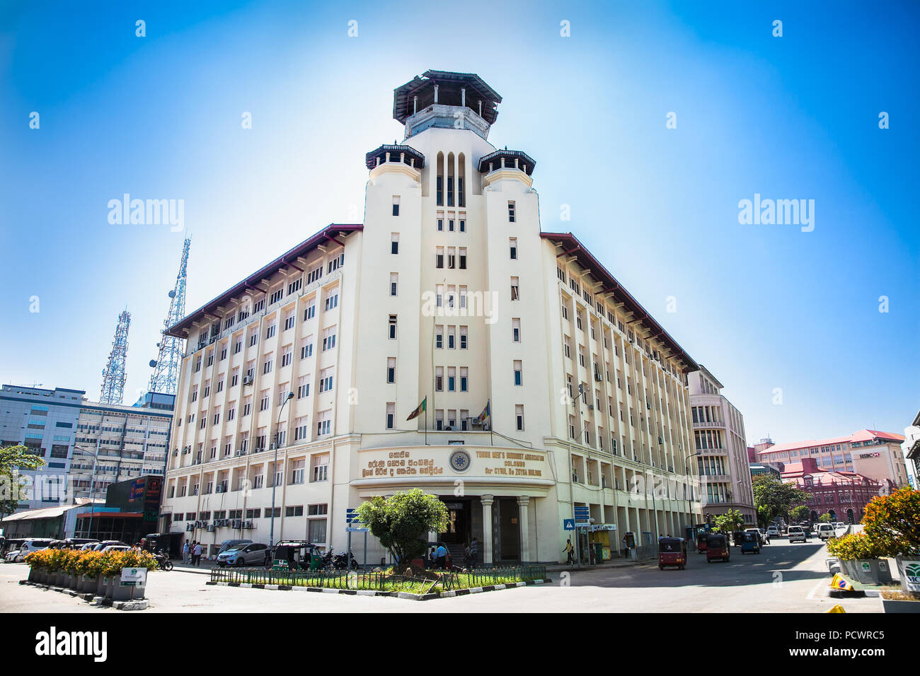COLOMBO SRI LANKA - Dec 24, 2016: Buddhisten des jungen Mannes association Gebäude am 24. Dezember 2016. Colombo. Sri Lanka. Stockfoto