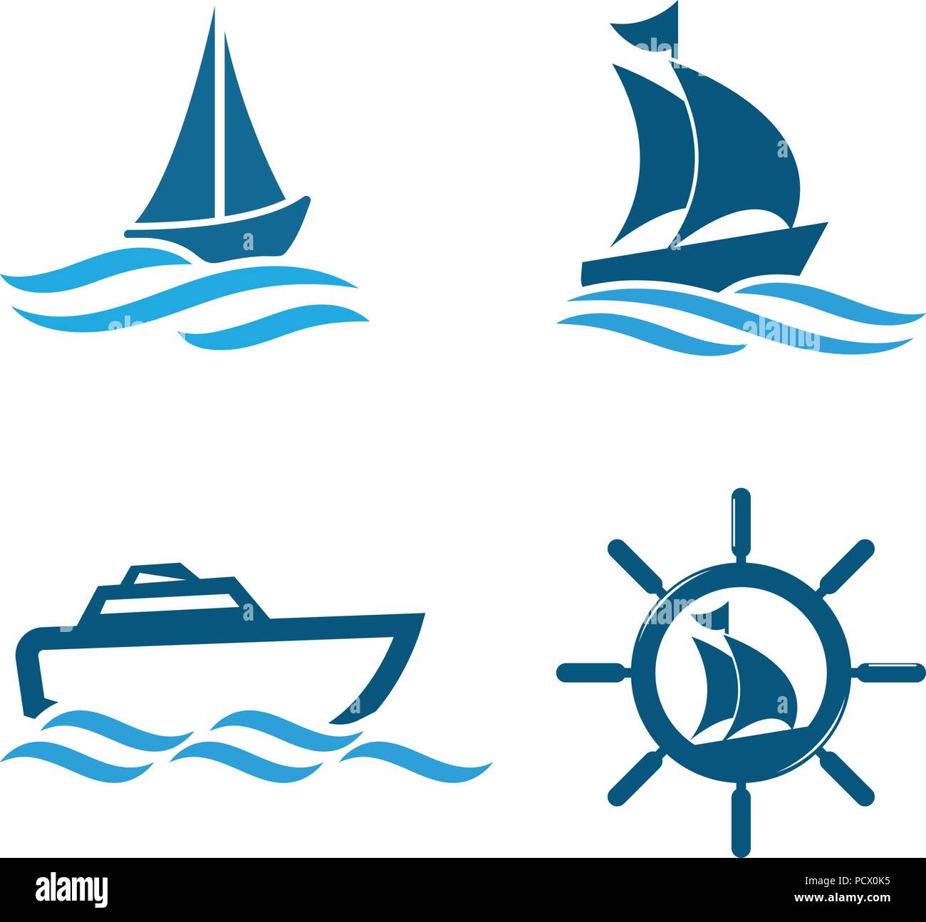 Abbildung: Boot graphic design template Vector Stock-Vektorgrafik - Alamy
