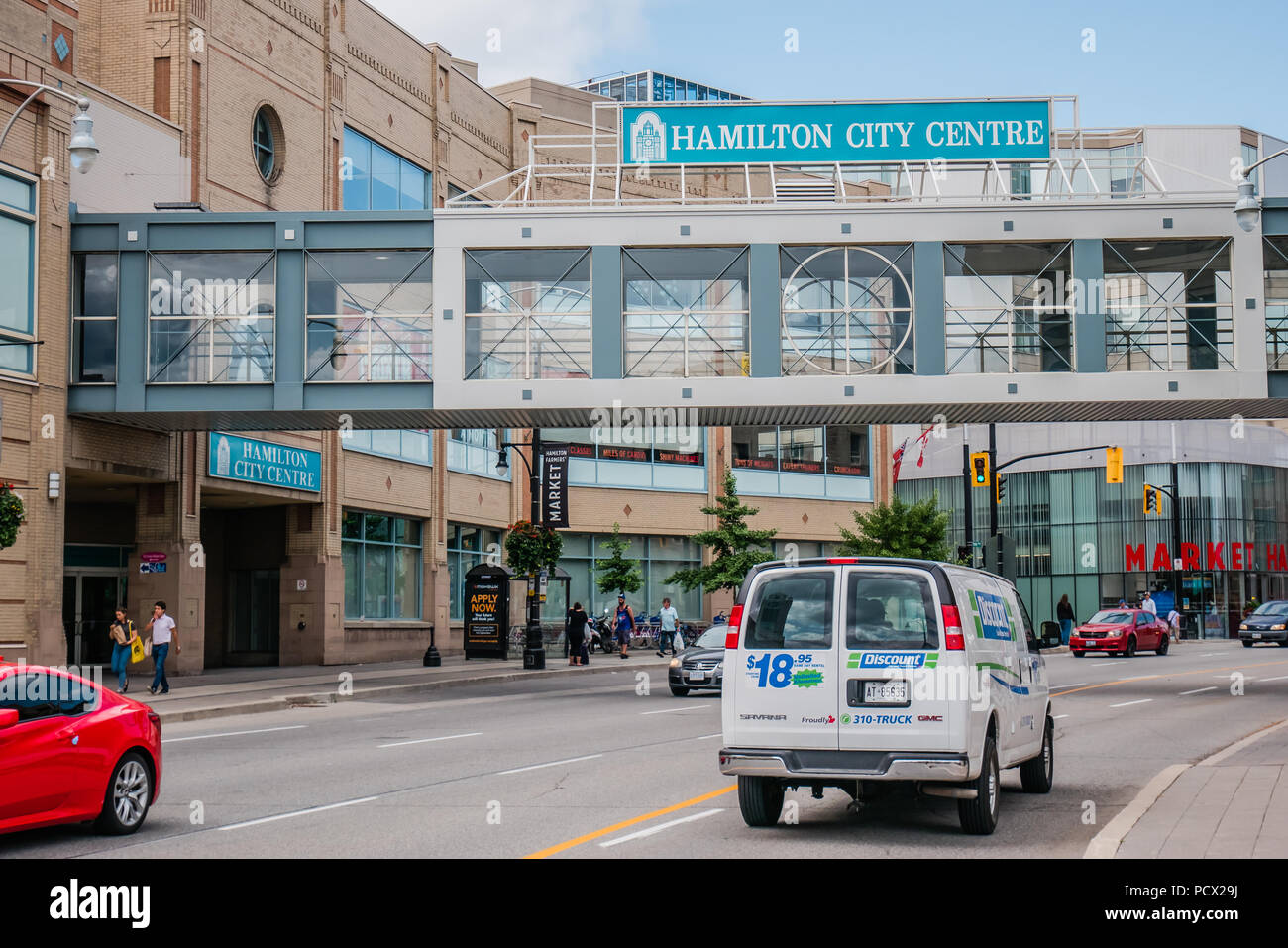 Downtown Hamilton Kanada Stockfoto