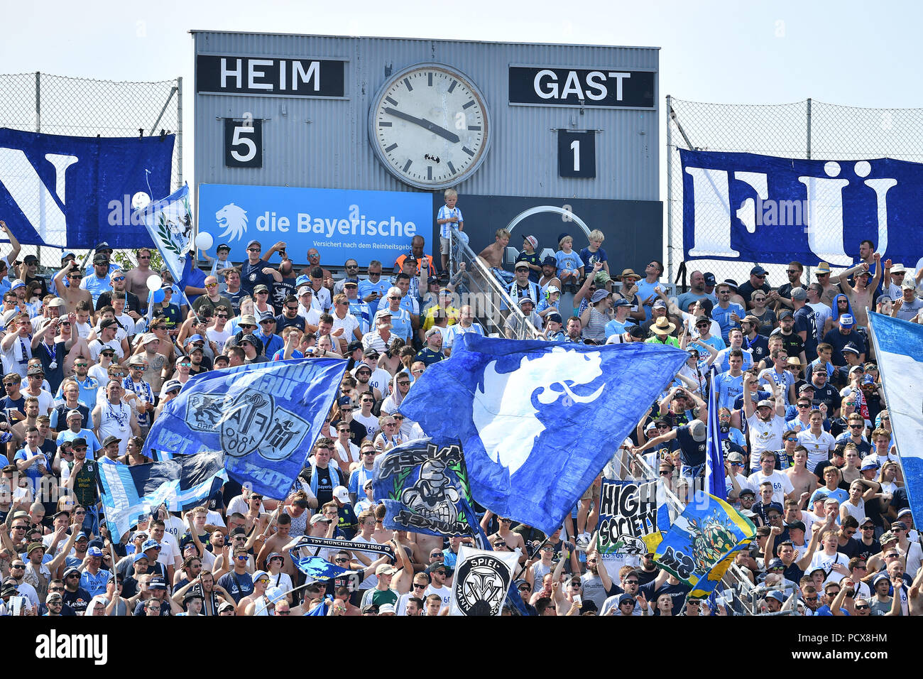 Munchen Deutschland 04 Aug 18 Anzeigetafel Mit Endergebnis Fuhren Fussball 3 Liga 2 Spieltag Tsv Munchen 1860 Sportfreunde Lotte 5 1 04 08 18 Stadion Am Gruenwalder Strasse In Munchen Nutzung Der Weltweiten Kredit Dpa Alamy Leben